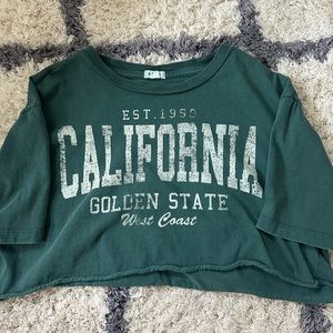 Garage California state Cropped Tee XS